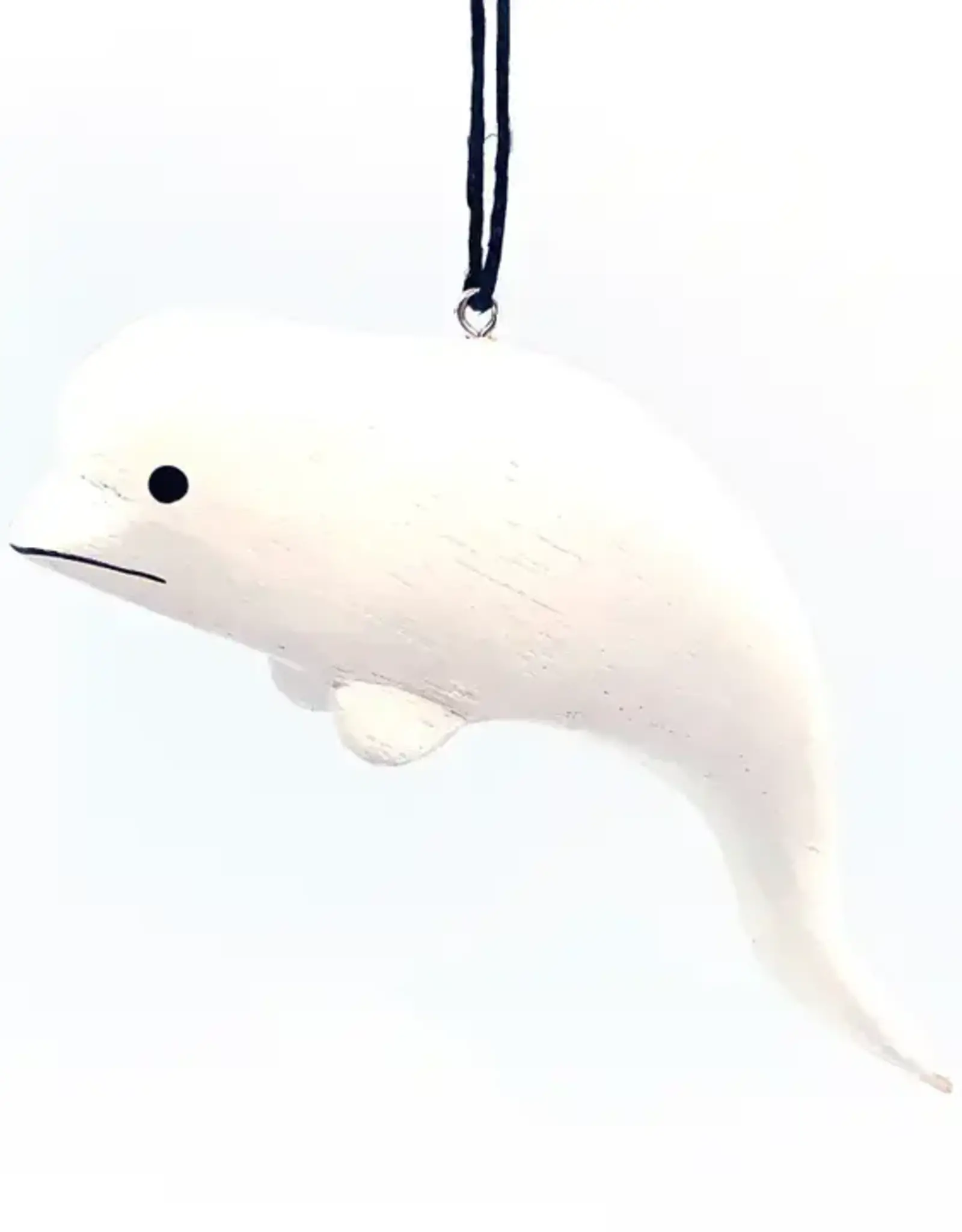 Women of the Cloud Forest Beluga Whale Balsa Ornament