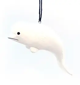 Women of the Cloud Forest Beluga Whale Balsa Ornament