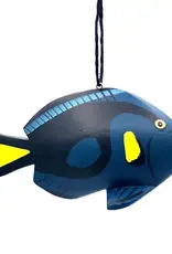 Women of the Cloud Forest Blue Tang Fish Balsa Ornament