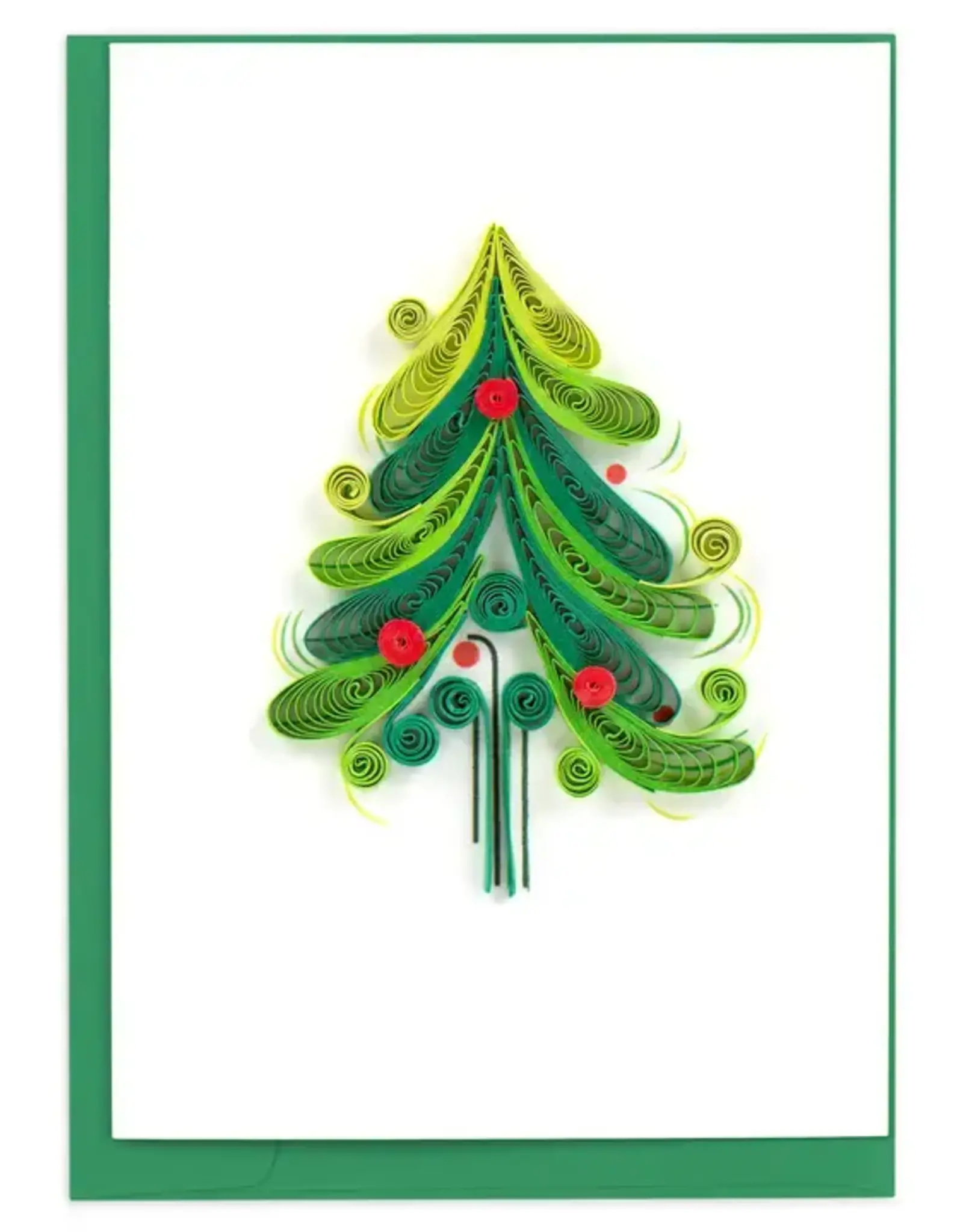 Quilling Card Quilled Christmas Tree Gift Enclosure Mini Card
