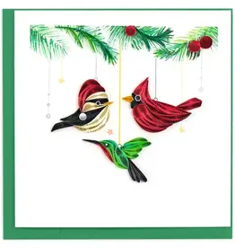 Quilling Card Quilled Holiday Bird Ornaments Card