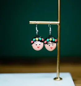 Lucia's Imports Frida Ceramic Earrings