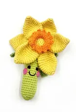 Pebble Friendly Daffodil Flower Rattle