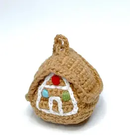 Pebble Gingerbread House Holiday Ornament