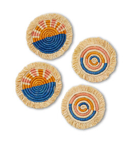 Serrv Seaside Raffia Coasters