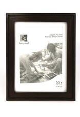 Bunyaad Pakistan 212330 Dark Red Oak Etched Wood Frame -  5"x7"