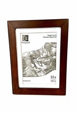 Bunyaad Pakistan Natural Mahogany Wood Frame - 5"x7"