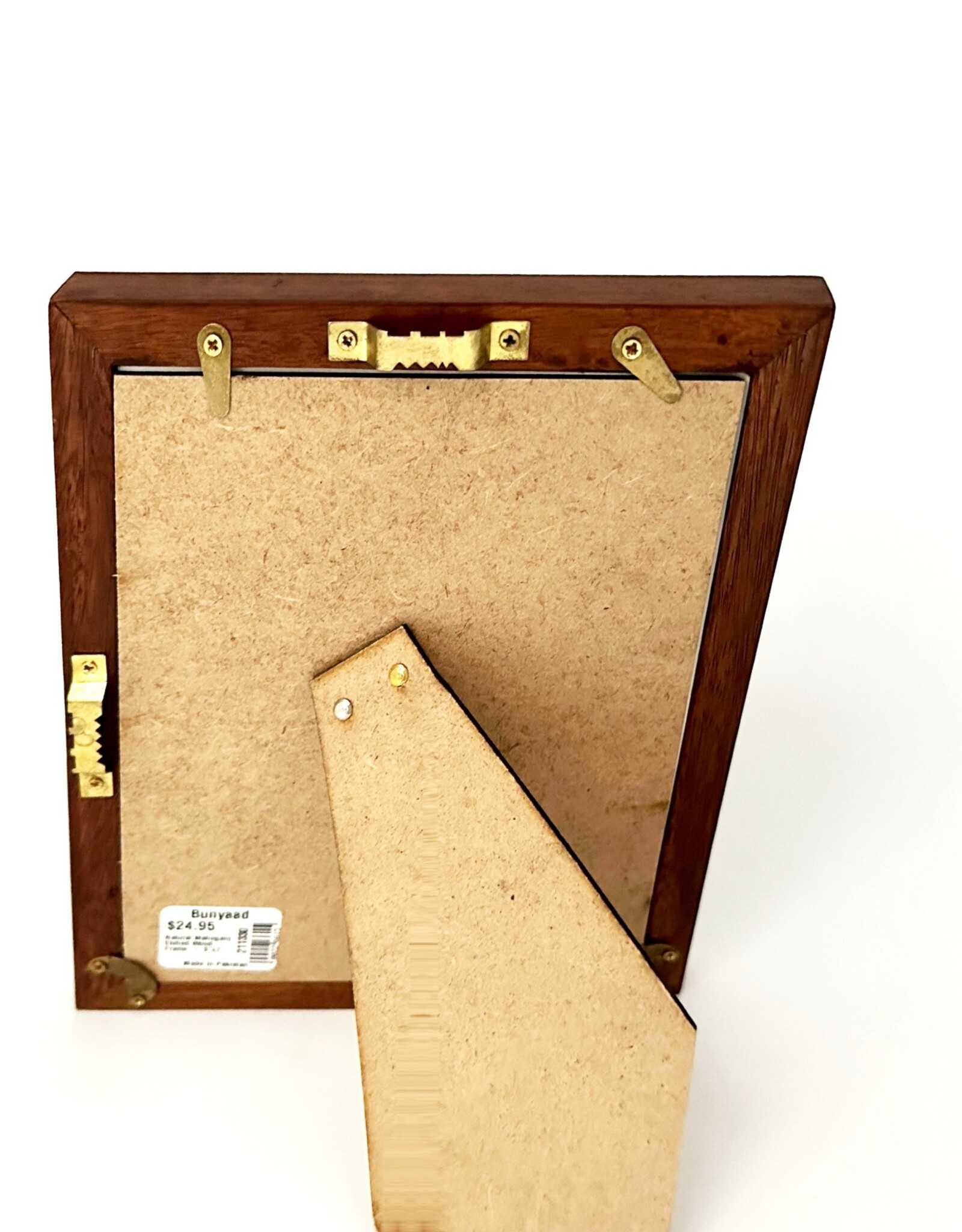 Bunyaad Pakistan Natural Mahogany Wood Frame - 5"x7"