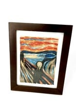 Bunyaad Pakistan Dark Red Oak Wood Frame -  5"x7"