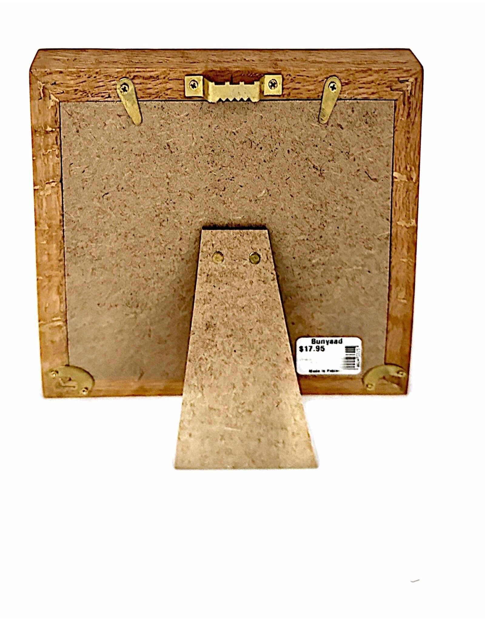 Bunyaad Pakistan 213220 Natural Red Oak Wood Frame - 6"x6"