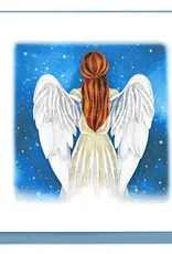 Quilling Card Quilled Night Angel Card