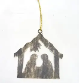 Hopes Unlimited Shimmering Nativity Ornament