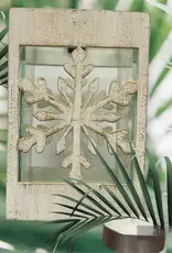 Hopes Unlimited Snowflake Candle Holder - White