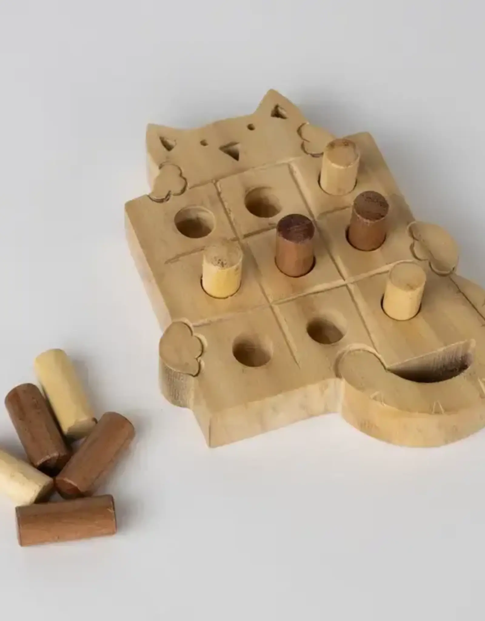 Ten Thousand Villages Kitty Tic Tac Toe