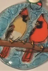 Pampeana Cardinal Couple Ornament