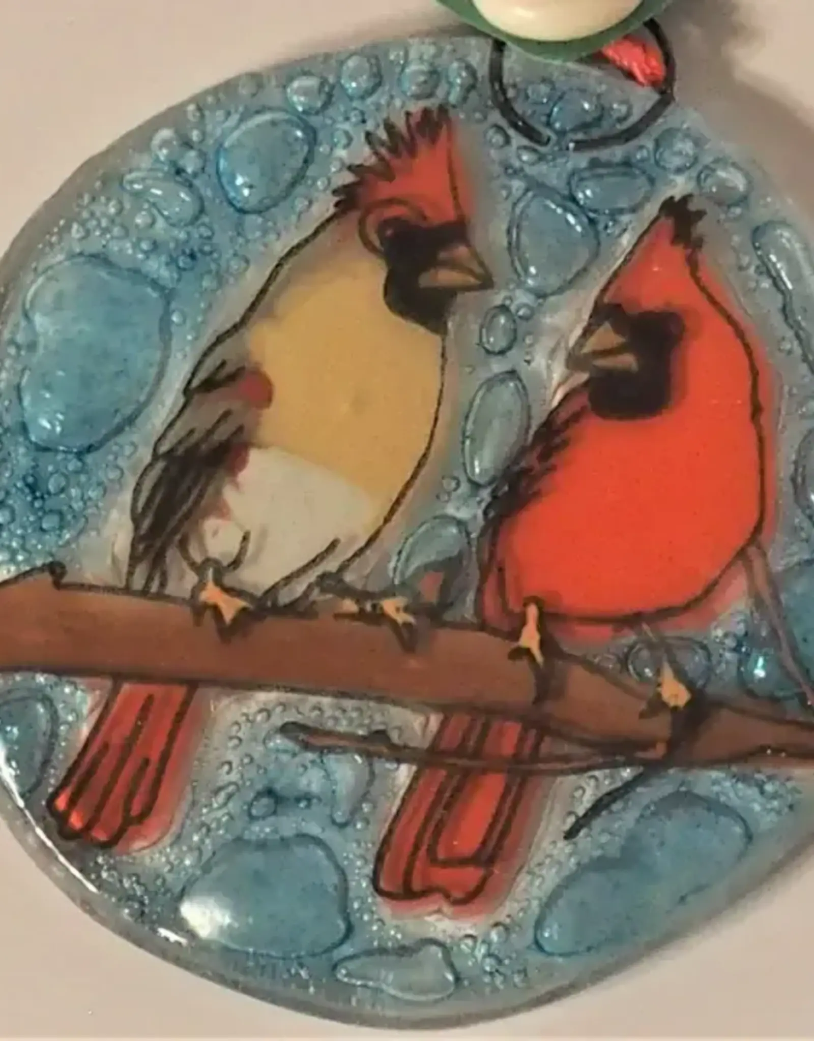 Pampeana Cardinal Couple Ornament