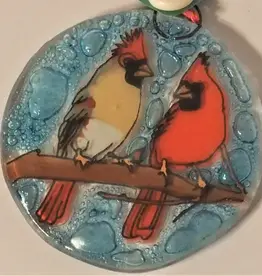 Pampeana Cardinal Couple Ornament