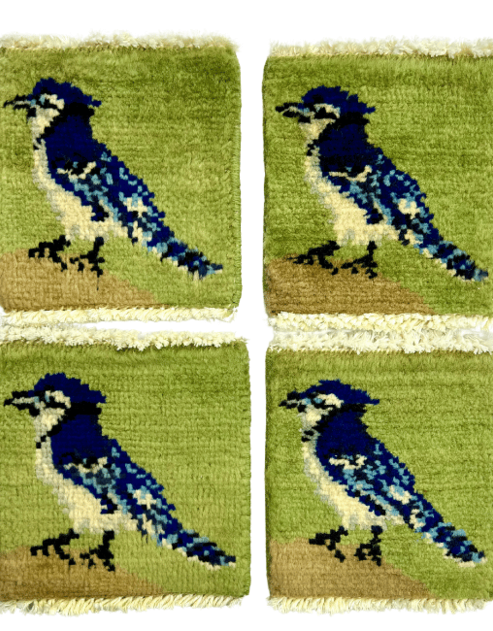 Bunyaad Pakistan Blue Jay Mug Rug