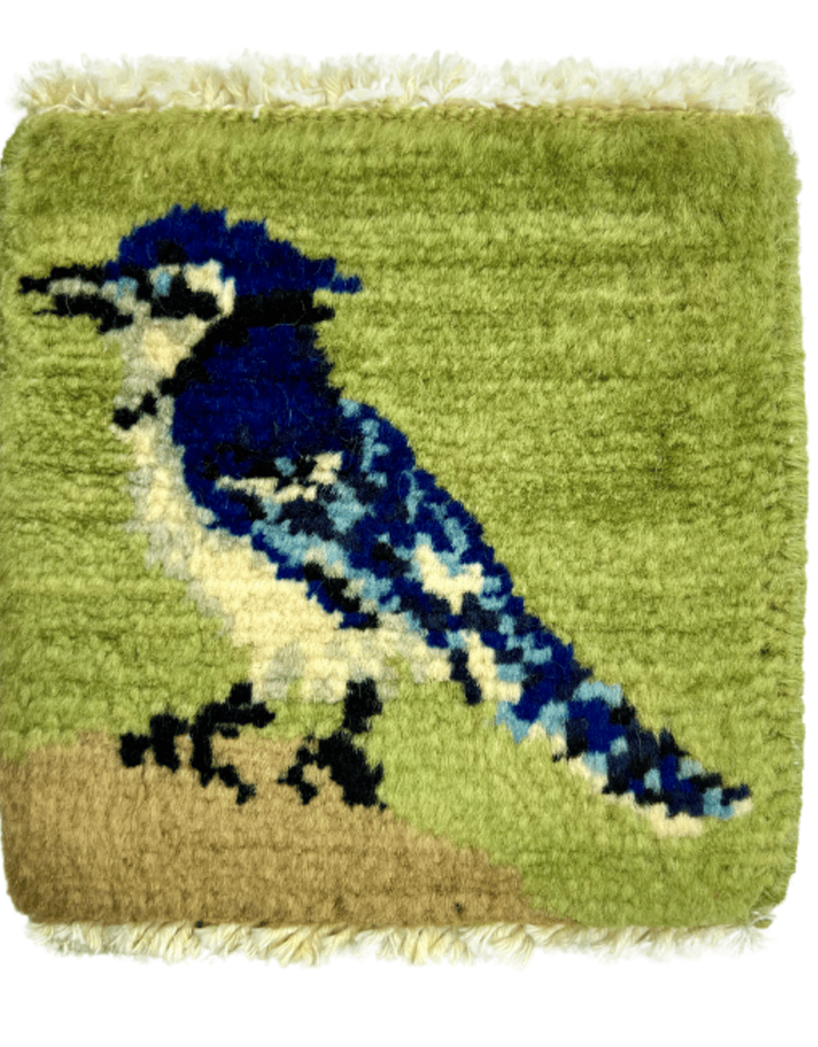 Bunyaad Pakistan Blue Jay Mug Rug