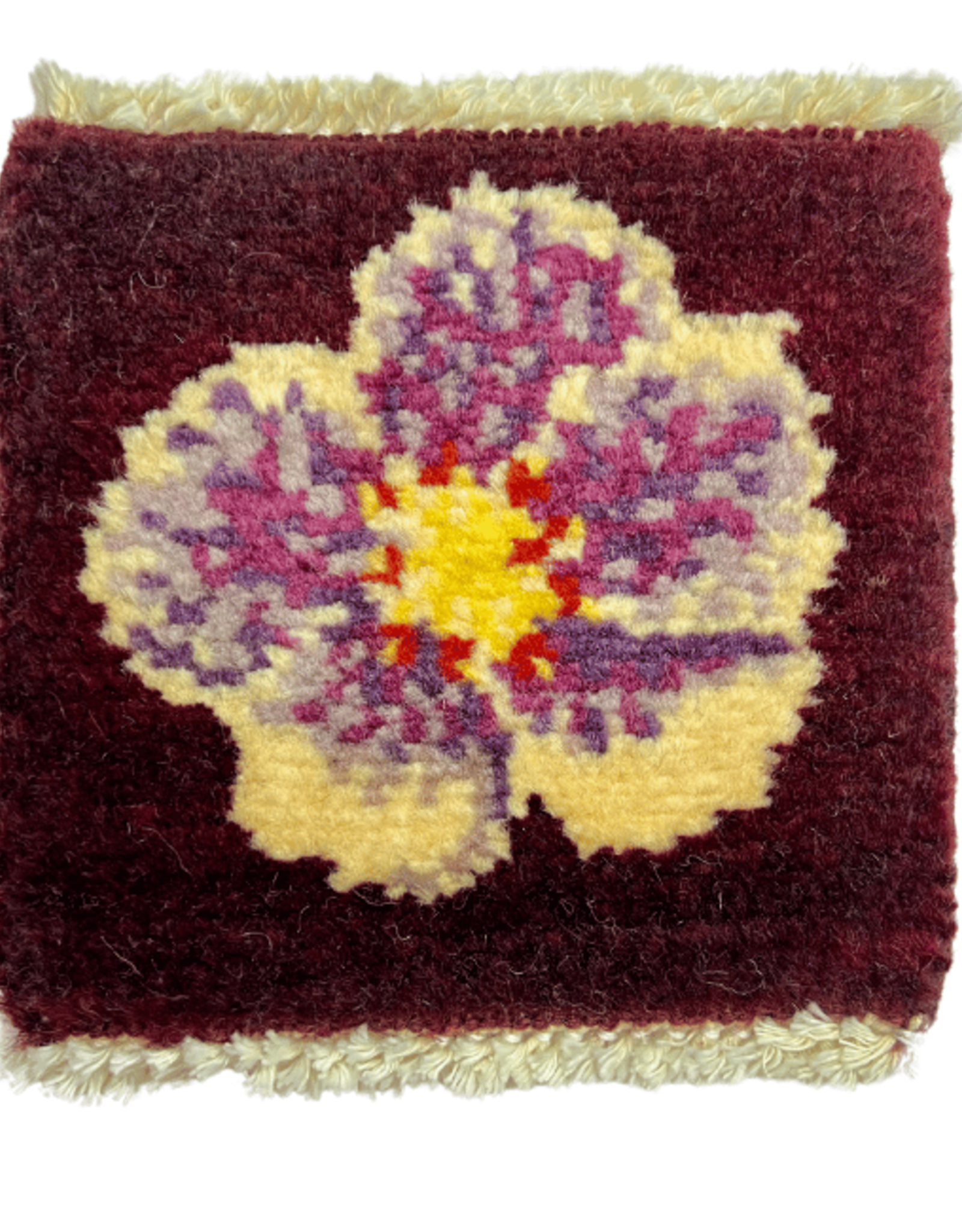 Bunyaad Pakistan Hibiscus Flower Mug Rug