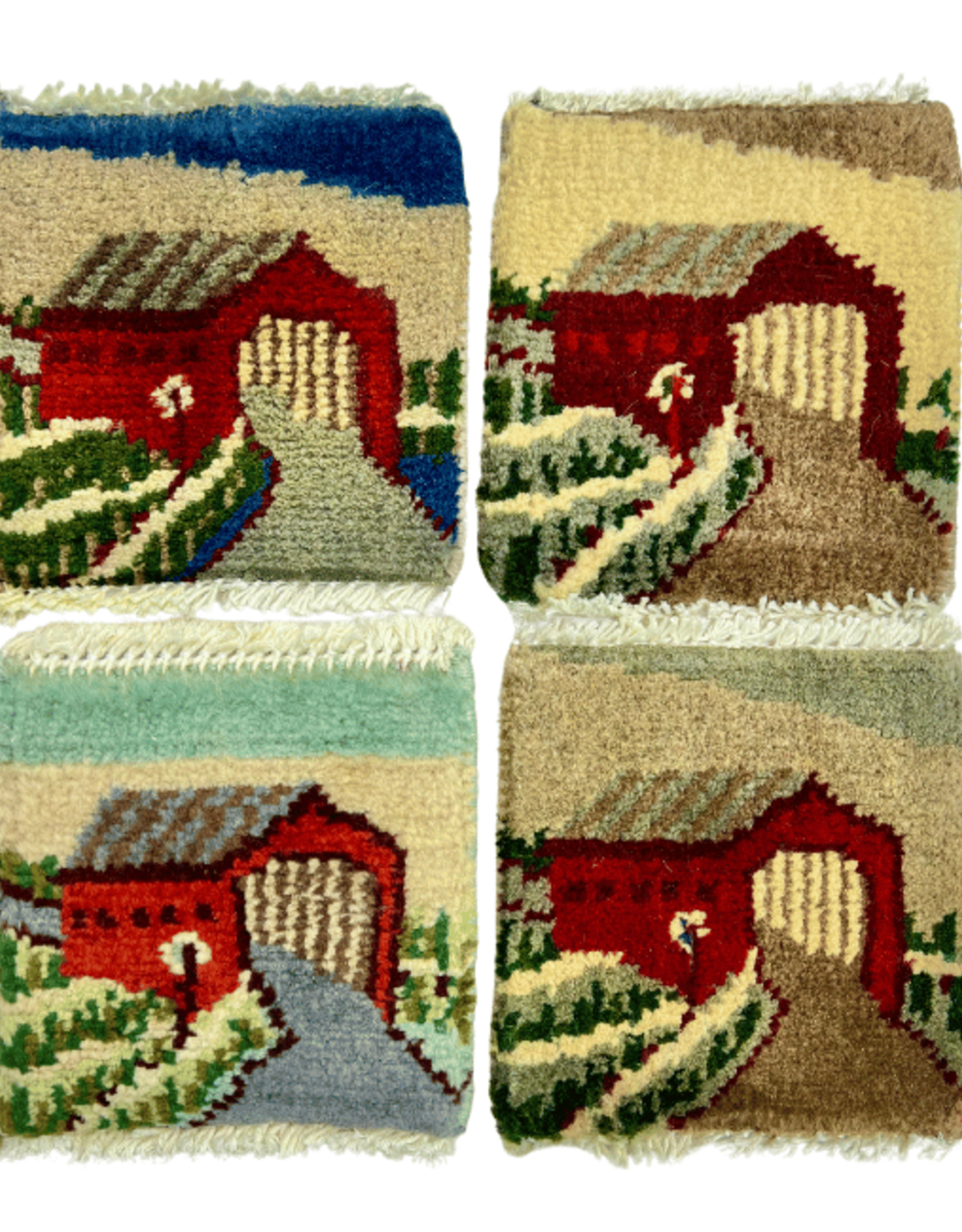Bunyaad Pakistan Covered Bridge Mug Rug Assorted
