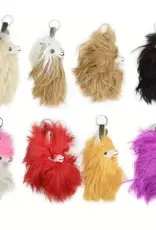Minga Fair Trade Alpaca Llama Head Keychain