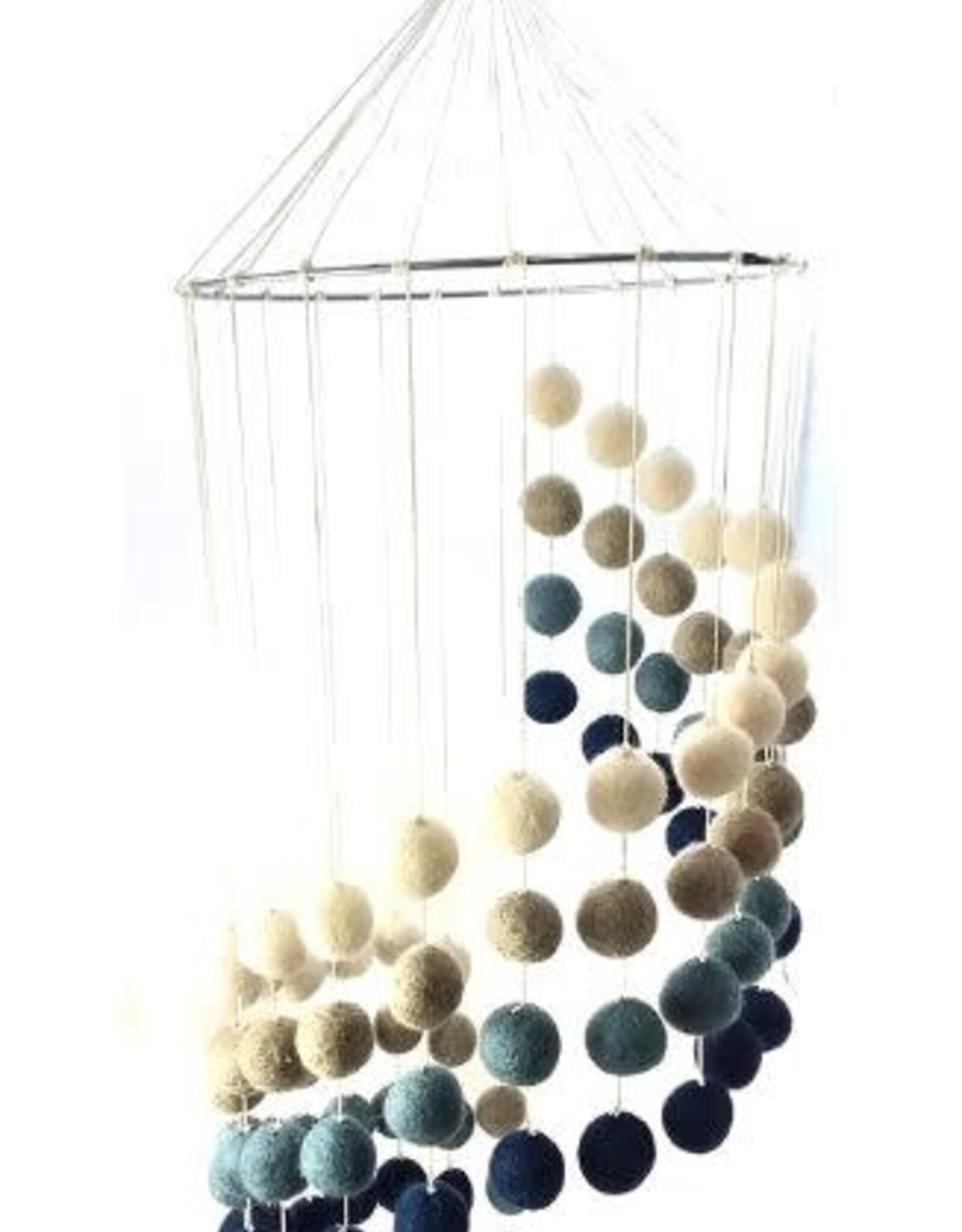 Ganesh Himal Felt Ball Mobile