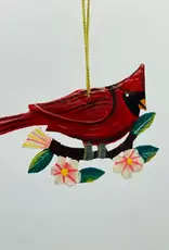 Dandarah Metal Red Cardinal Ornament