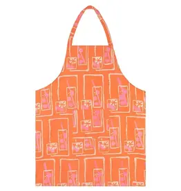 Global Mamas Apron Adult Mocktails Orange
