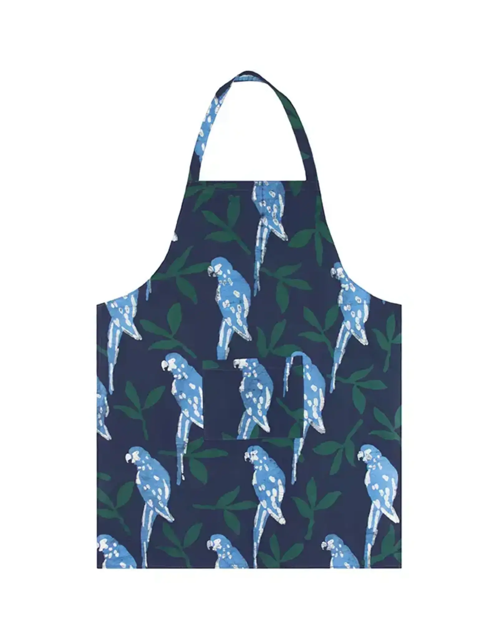 Global Mamas Apron Adult Parrots Spruce