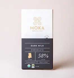 Moka Origins Dark Milk Chocolate Bar 58%