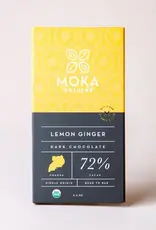 Moka Origins Lemon Ginger Chocolate Bar 72%
