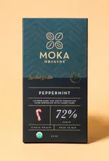 Moka Origins Peppermint Candy Cane Chocolate Bar 72%