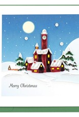 Quilling Card Quilled Santa's Village Greeting Card