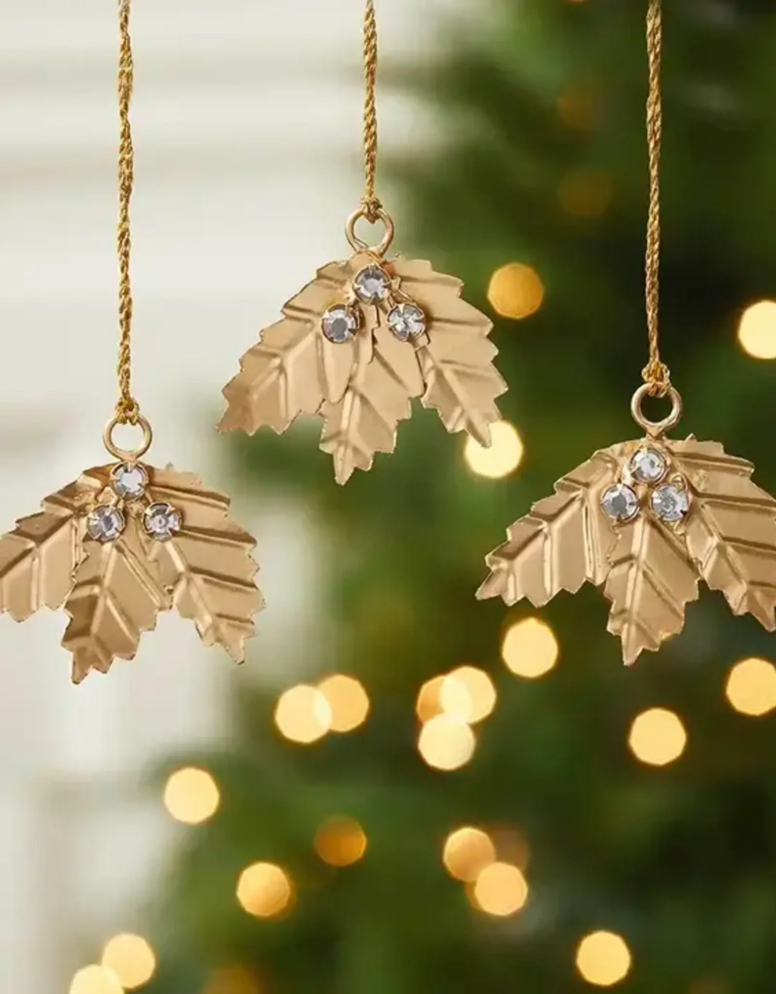 Serrv Gildani Holly Ornament