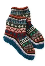 Serrv Remnant Knit Slipper Socks - Assorted