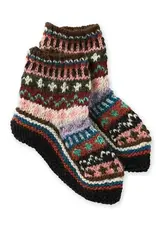 Serrv Remnant Knit Slipper Socks - Assorted