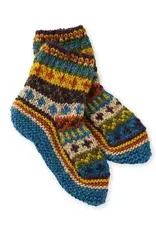 Serrv Remnant Knit Slipper Socks - Assorted
