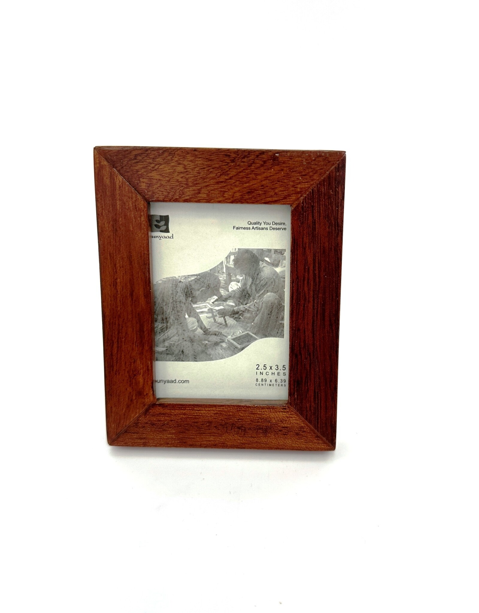 Bunyaad Pakistan 211120 Natural Mahogany Wood Frame - Gift Enclosure