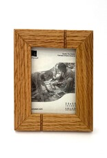 Bunyaad Pakistan Natural Red Oak Striped Wood Frame - Gift Enclosure