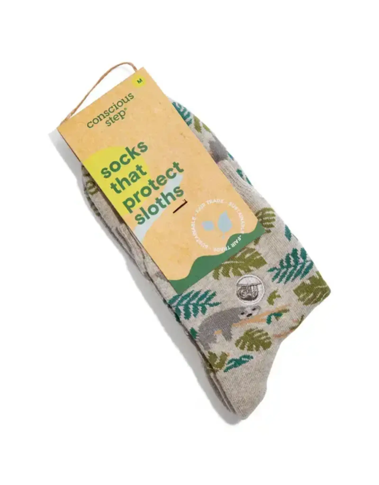 Conscious Step Quarter Socks that Protect Sloths