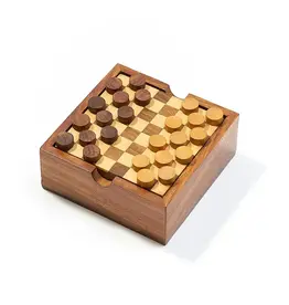 Matr Boomie Checkers and Tic Tac Toe Game Set