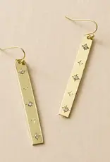 Matr Boomie Starry Studded Earrings - Gold Linear