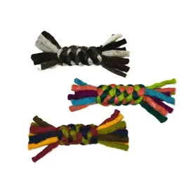 Dharma Dog Karma Cat Braid Twist Toy - Rainbow