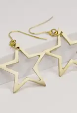 Hopes Unlimited Sparkle Stars Earrings - Gold