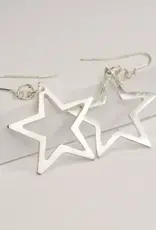 Hopes Unlimited Sparkle Stars Earrings - Silver