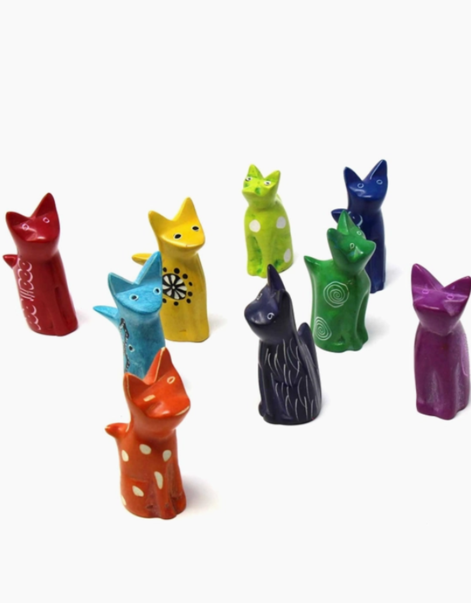 Global Crafts Tiny Cats - Kisii Stone 1.5" - 2"
