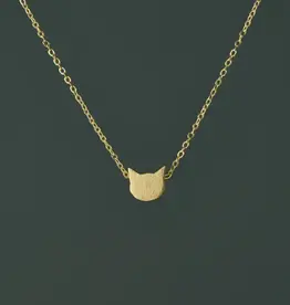 Ten Thousand Villages Dainty Cat Necklace