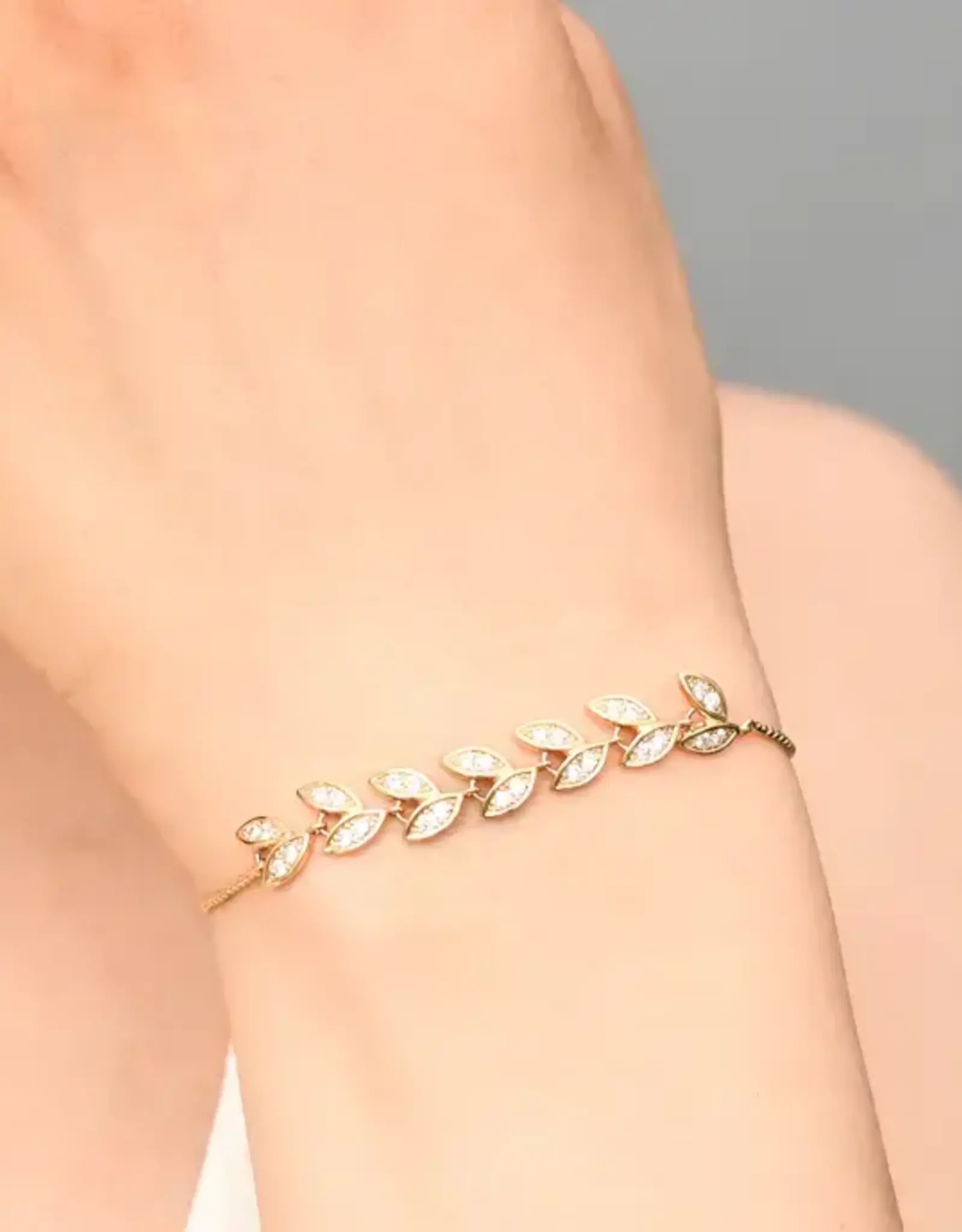 Starfish Project Crystal Vine Zircon and Gold Bracelet