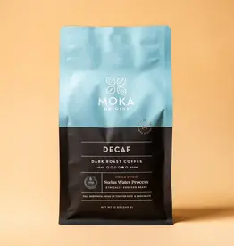 Moka Origins Dark Roast Decaf Coffee 12 oz / Whole Bean